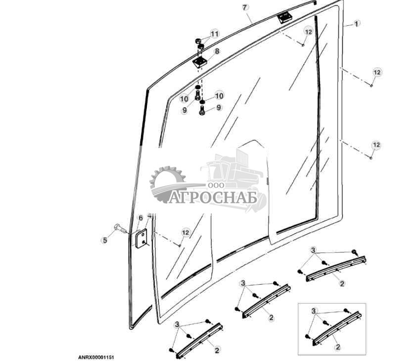 Ветровое стекло 